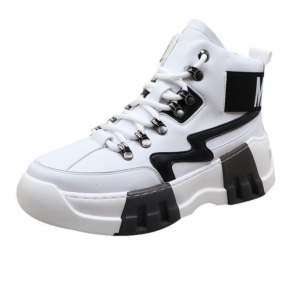dress shoes fashion trend men's flat casual thick bottom ankle boots trainers zapatillas hombre increase leisure elevator 230114, Black
dress shoes fashion trend men's flat casual thick bottom ankle boots trainers zapatillas hombre increase leisure elevator 230114, Black