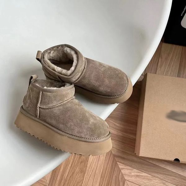 2023 australia designer women mini boot bottom fur snow boots suede wool blend comfort classic winter ankle booties size 35-42, Black
2023 australia designer women mini boot bottom fur snow boots suede wool blend comfort classic winter ankle booties size 35-42, Black