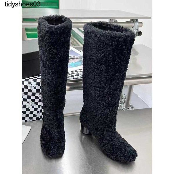 fashion brand minority design winter fur boots women's teddy rolled straight boots with high heels warm snow boots, Black
fashion brand minority design winter fur boots women's teddy rolled straight boots with high heels warm snow boots, Black