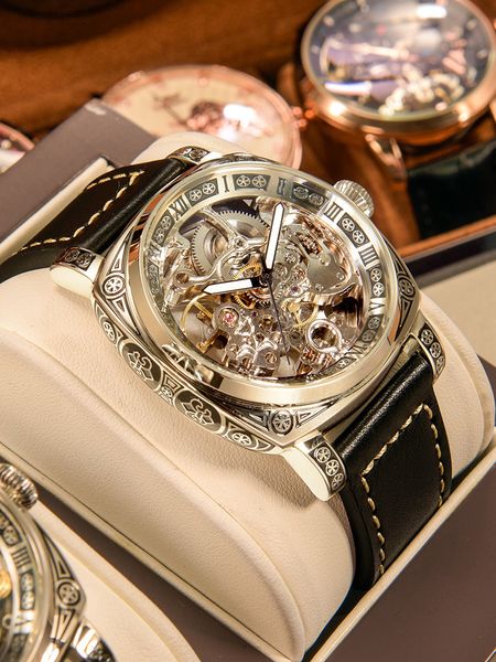 wristwatches brand carved watches fully automatic men watches hollowed fashion mechanical watches luxury man watch reloj hombre 230113, Slivery;brown
wristwatches brand carved watches fully automatic men watches hollowed fashion mechanical watches luxury man watch reloj hombre 230113, Slivery;brown
