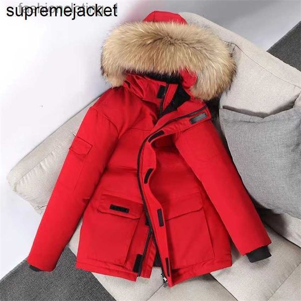 down jacket for men's autumn and winter coats new canadian couple outdoor work clothes fur collar warm thickened gooes mens jackets coa, Black
down jacket for men's autumn and winter coats new canadian couple outdoor work clothes fur collar warm thickened gooes mens jackets coa, Black