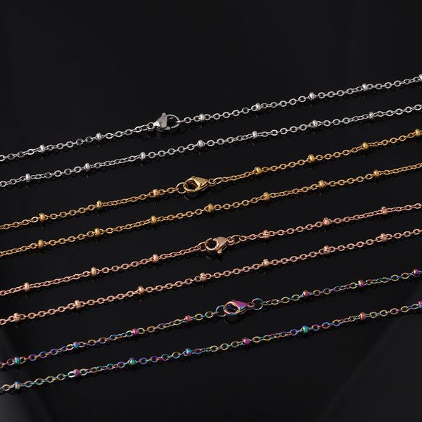 chains for jewelry findings & components making women men diy stainless steel bead gold plated silver chain wholesale 75 80cm 
chains for jewelry findings & components making women men diy stainless steel bead gold plated silver chain wholesale 75 80cm