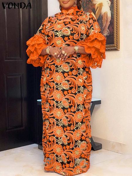 casual dresses vonda 2023 women bohemian long dress ruffled printed holiday sundress autumn flare sleeve casual loose party maxi robe oversi, Black;gray
casual dresses vonda 2023 women bohemian long dress ruffled printed holiday sundress autumn flare sleeve casual loose party maxi robe oversi, Black;gray