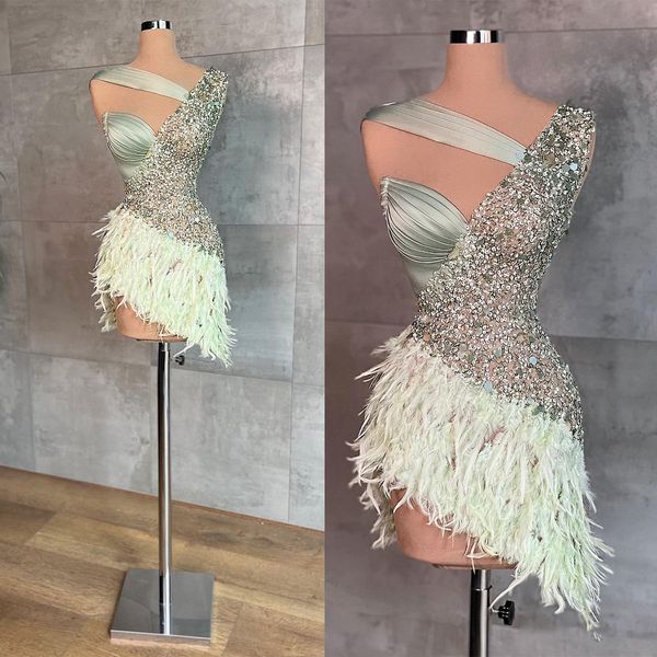 glamorous prom dresses mermaid art deco-inspired neck sleeveless satin sequins with feather short skirt zipper custom made evening dress plu, Black
glamorous prom dresses mermaid art deco-inspired neck sleeveless satin sequins with feather short skirt zipper custom made evening dress plu, Black