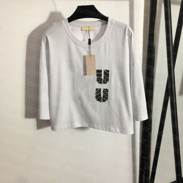 rhinestone letter women tee short sleeve t shirt crew neck tees spring summer breathable, White
rhinestone letter women tee short sleeve t shirt crew neck tees spring summer breathable, White