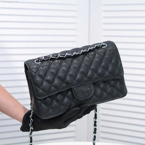 luxury black caviar quilted leather ladies brand bag designer chain handbag and purse for women
luxury black caviar quilted leather ladies brand bag designer chain handbag and purse for women