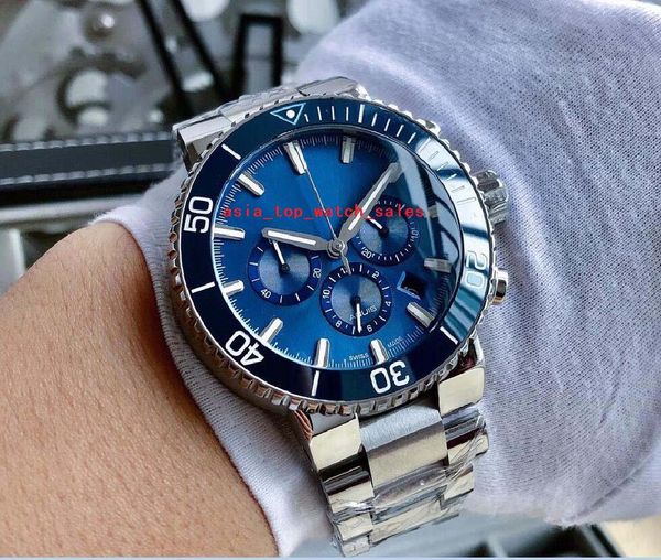 multi style super quality men watches 46mm blue dial sapphire luminous auto date japan multi-function quartz chronograph 316 l steel case me, Slivery;brown
multi style super quality men watches 46mm blue dial sapphire luminous auto date japan multi-function quartz chronograph 316 l steel case me, Slivery;brown