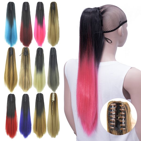 synthetic s soowee long straight pink ombre hair piece claw tail fairy tail fake pieces clip in 230114, Black
synthetic s soowee long straight pink ombre hair piece claw tail fairy tail fake pieces clip in 230114, Black