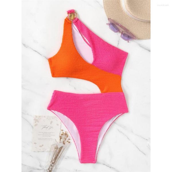 women's swimwear one shoulder splicing wrinkled crinkled women piece swimsuit female monokini bather bathing suit swim v4245, White;black
women's swimwear one shoulder splicing wrinkled crinkled women piece swimsuit female monokini bather bathing suit swim v4245, White;black