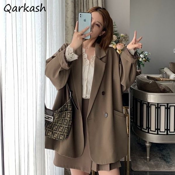 womens suits blazers blazers women korean stylish pure notched loose female street style outwear aesthetic harajuku vintage allmatch preppy, White;black
womens suits blazers blazers women korean stylish pure notched loose female street style outwear aesthetic harajuku vintage allmatch preppy, White;black