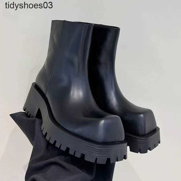 british style big square head thick heel high chelsea boots women's high-end leather temperament short fashion boots, Black
british style big square head thick heel high chelsea boots women's high-end leather temperament short fashion boots, Black