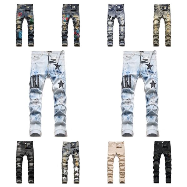 new jeans chino pants pant men's trousers stretch close-fitting slacks washed straight skinny embroidery patchwork ripped mens trend br, Blue
new jeans chino pants pant men's trousers stretch close-fitting slacks washed straight skinny embroidery patchwork ripped mens trend br, Blue