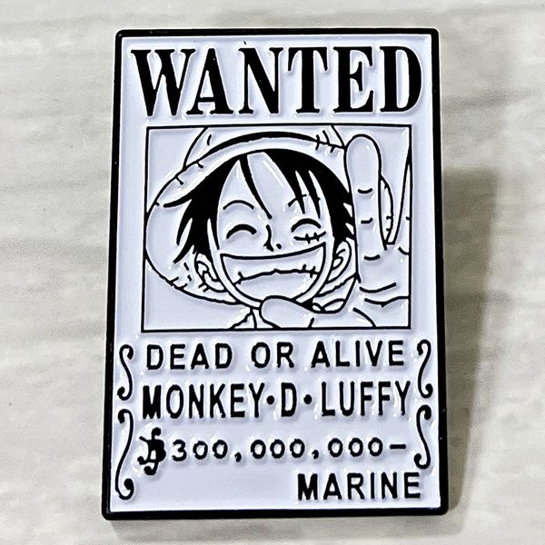 wanted dead or alive monkey d luffy brooch cute anime movies games hard enamel pins collect metal cartoon brooch, Blue
wanted dead or alive monkey d luffy brooch cute anime movies games hard enamel pins collect metal cartoon brooch, Blue