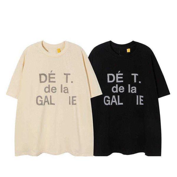 fashion brand designer t shirt summer galleryes depts letters printed loose casual men's and women's short sleeve tee, White;black
fashion brand designer t shirt summer galleryes depts letters printed loose casual men's and women's short sleeve tee, White;black