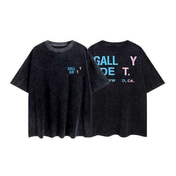 fashion brand classic t shirt galleryes dept printed pocket wash used men's and women's loose casual short sleeve tee, White;black
fashion brand classic t shirt galleryes dept printed pocket wash used men's and women's loose casual short sleeve tee, White;black