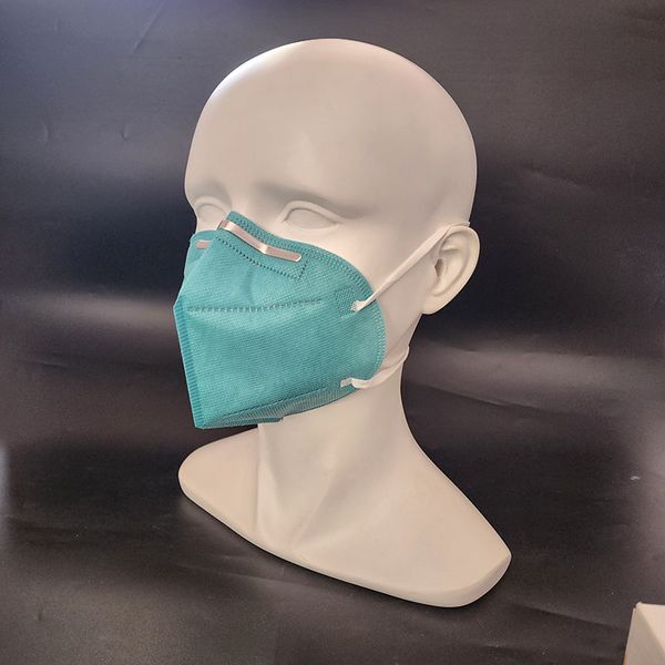 Image of Wholesale a large number of adult N95 masks, wearing green medical protective masks in independent packaging