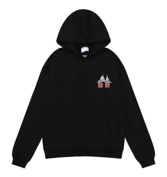 fashion brand designer hoodies rhxde sailboat print loose casual men's and women's pulllover sweatshirt, Black
fashion brand designer hoodies rhxde sailboat print loose casual men's and women's pulllover sweatshirt, Black