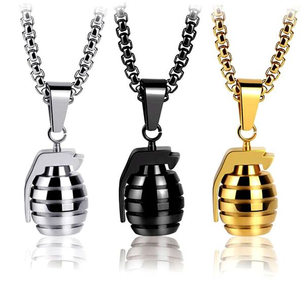 new 12pcs fashion creative grenade pendant necklace men's vintage street design jewelry party, Silver
new 12pcs fashion creative grenade pendant necklace men's vintage street design jewelry party, Silver