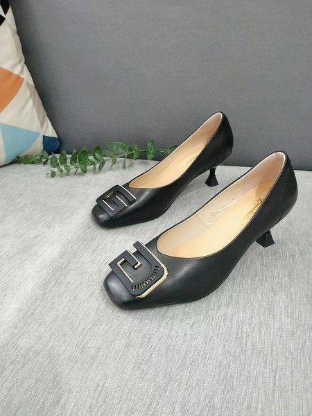 square toe high-heeled formal shoes classic single shoe cow leather upper pig leather lining sheepskin insole simple fashion breathable comf, Black
square toe high-heeled formal shoes classic single shoe cow leather upper pig leather lining sheepskin insole simple fashion breathable comf, Black