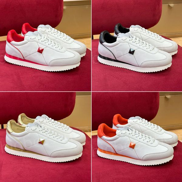 designer casual shoes ladies men sneakers classic fashion leather rivets lace up valentinoity low thick bottom couple models running basketb, Black
designer casual shoes ladies men sneakers classic fashion leather rivets lace up valentinoity low thick bottom couple models running basketb, Black