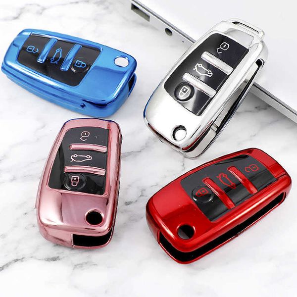 tpu folding key case bag cover for audi a3 a4 a5 a6 a7 q3 q5 s6 b6 b7 b8 c6 8p 8v 8l tt rs car shell fob protector accessories 0109
tpu folding key case bag cover for audi a3 a4 a5 a6 a7 q3 q5 s6 b6 b7 b8 c6 8p 8v 8l tt rs car shell fob protector accessories 0109