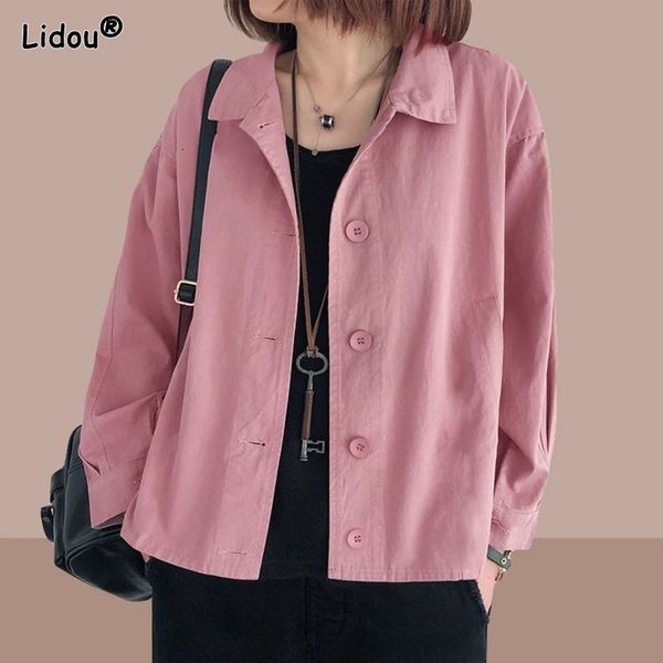 womens jackets spring and autumn leisure womens wear leisure long sleeve coat single breasted solid womens wear jackets casual style 230114, Black;brown
womens jackets spring and autumn leisure womens wear leisure long sleeve coat single breasted solid womens wear jackets casual style 230114, Black;brown