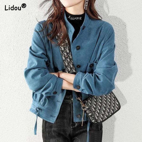 womens jackets korean long sleeve solid pockets button jackets oneck single breasted womens clothing spring summer drawstring bright colors, Black;brown
womens jackets korean long sleeve solid pockets button jackets oneck single breasted womens clothing spring summer drawstring bright colors, Black;brown