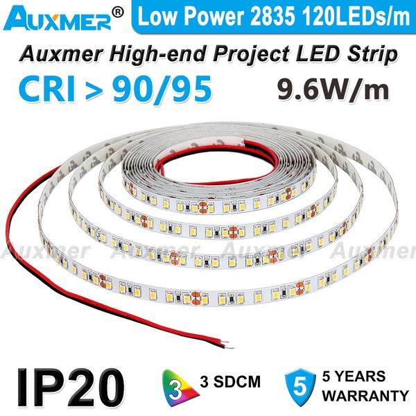 auxmer low power 2835 120leds/m led strip lights cri95 cri90 ip20 dc12v/24v 9.6w/m 5m warm natural cold white uv ir red green blue amber yel
auxmer low power 2835 120leds/m led strip lights cri95 cri90 ip20 dc12v/24v 9.6w/m 5m warm natural cold white uv ir red green blue amber yel