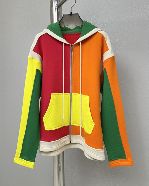 women's outerwear & coats22f autumn and winter new color patchwork drawcord kangaroo hooded sweater coat for men and women, Black;brown
women's outerwear & coats22f autumn and winter new color patchwork drawcord kangaroo hooded sweater coat for men and women, Black;brown