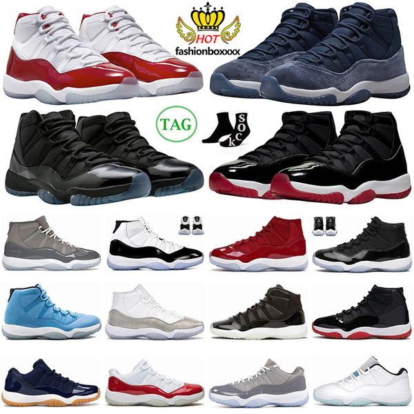 11 11s retro basketball shoes man woman sneakers cherry midnight navy cool grey concord platinum tint barons legend blue 25th anniversary lo, Black
11 11s retro basketball shoes man woman sneakers cherry midnight navy cool grey concord platinum tint barons legend blue 25th anniversary lo, Black