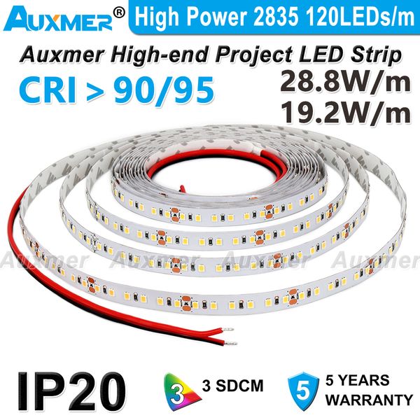 auxmer high power 2835 120leds/m led strip lights cri95 cri90 ip20 dc12v/24v 28.8w/m 19.2w/m 5m warm natural cold white amber yellow red blu
auxmer high power 2835 120leds/m led strip lights cri95 cri90 ip20 dc12v/24v 28.8w/m 19.2w/m 5m warm natural cold white amber yellow red blu