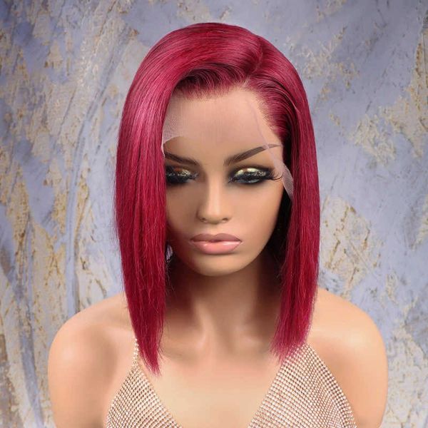 nxy lace wigs short bob burgundy 13x4 front human hair remy brazilian straight 150% wig 99j full frontal 230106, Black;brown
nxy lace wigs short bob burgundy 13x4 front human hair remy brazilian straight 150% wig 99j full frontal 230106, Black;brown