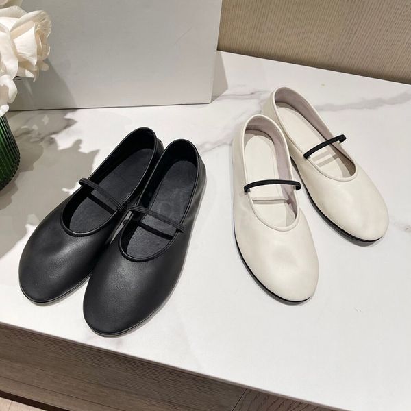 the row shoes designer ballet shoes fashion round toe loafers shoes leather elastic band comfortable race dancing dress shoes, Black
the row shoes designer ballet shoes fashion round toe loafers shoes leather elastic band comfortable race dancing dress shoes, Black