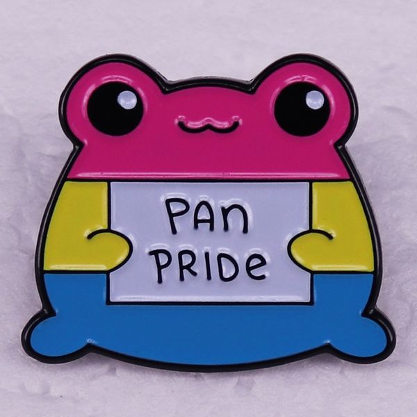 pan pride brooch rainbow stripe flag pride frog brooch cartoon badge accessories lgbt pin, Blue
pan pride brooch rainbow stripe flag pride frog brooch cartoon badge accessories lgbt pin, Blue