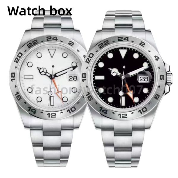 men's sports watch explorer ii 42 mm white dial stainless steel automatic machinery watch independently date 24 hours set individually, Slivery;brown
men's sports watch explorer ii 42 mm white dial stainless steel automatic machinery watch independently date 24 hours set individually, Slivery;brown