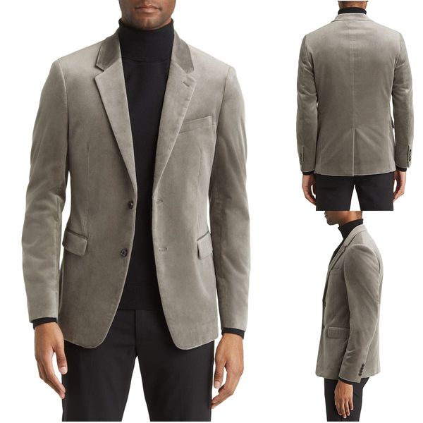 one piece wedding tuxedos men suits terciopelo formal two buttons customized fit notched lapel pockets bridegroom three packets back vent co, Black;gray
one piece wedding tuxedos men suits terciopelo formal two buttons customized fit notched lapel pockets bridegroom three packets back vent co, Black;gray