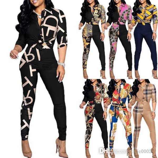 2023 womens two piece pants outfits designer lady chic fashion printed suit fall and spring shirts blouse matching sets, White
2023 womens two piece pants outfits designer lady chic fashion printed suit fall and spring shirts blouse matching sets, White