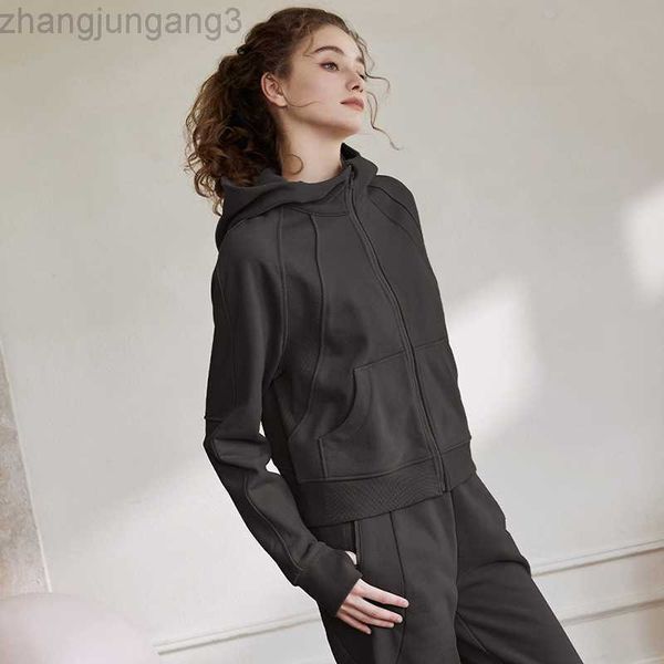 designer scuba hoodies women's yoga sports leisure full zip jacket plush hoodie gym clothes casual running fitness coat lululemens wome, Black;brown
designer scuba hoodies women's yoga sports leisure full zip jacket plush hoodie gym clothes casual running fitness coat lululemens wome, Black;brown