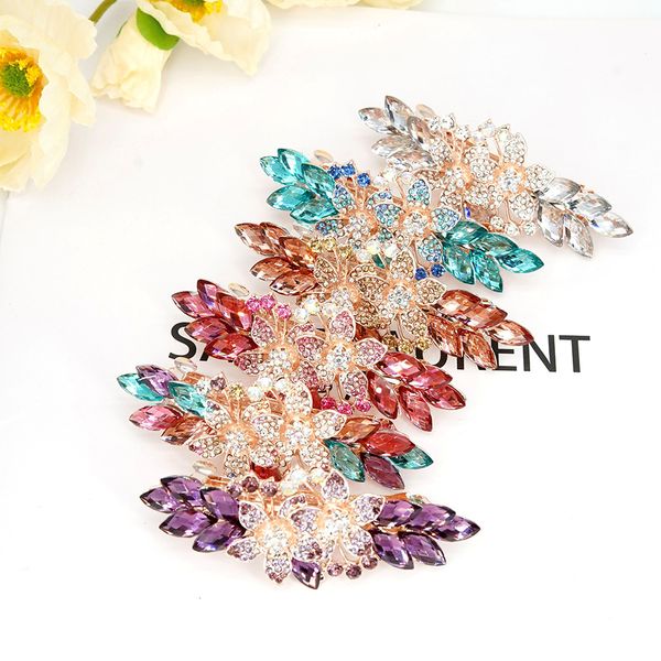 crystal floral hairpin girl ribbon ladies hairwear jewelry for women rhinestone alloy hair clip party barrettes leaf 1354, Slivery;white
crystal floral hairpin girl ribbon ladies hairwear jewelry for women rhinestone alloy hair clip party barrettes leaf 1354, Slivery;white