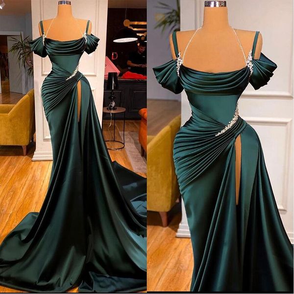long luxury beading evening dresses custom made high split women diamonds prom gowns vestidos de mujer party dress, Black;red
long luxury beading evening dresses custom made high split women diamonds prom gowns vestidos de mujer party dress, Black;red