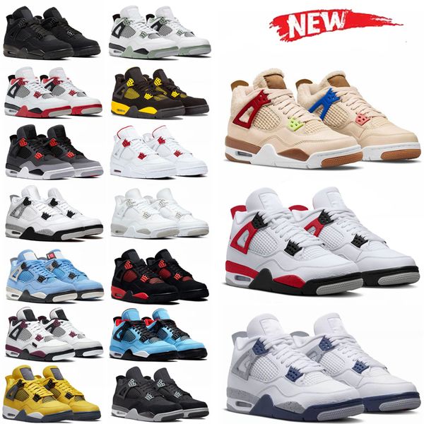 4 4s men basketball shoes high-quality military black cat canvas red thunder university blue thunder pink jack women trainers outdoor sports
4 4s men basketball shoes high-quality military black cat canvas red thunder university blue thunder pink jack women trainers outdoor sports