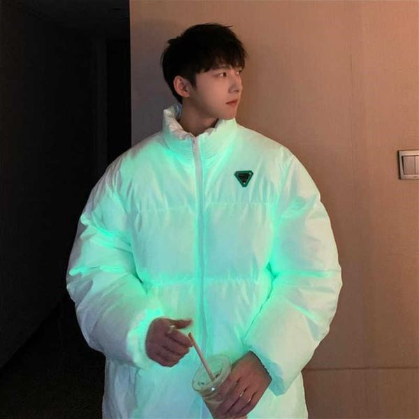 designer zipper jacket fashion luminous down cotton coat men women winter cardigan windbreaker stand collar thickening sportswear, Black;brown
designer zipper jacket fashion luminous down cotton coat men women winter cardigan windbreaker stand collar thickening sportswear, Black;brown