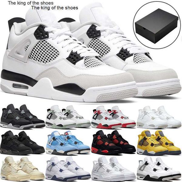 4 4s retro with box basketball shoes military black cat university blue sail white oreo red thunder bred cement men women sports trainer
4 4s retro with box basketball shoes military black cat university blue sail white oreo red thunder bred cement men women sports trainer