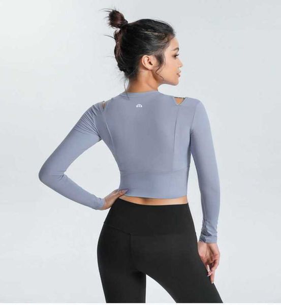 23gg designer slim yoga shirt fitness training hollow out t-shirt sportswear fast drying long sleeve spring and autumn lululemens women, Black;white
23gg designer slim yoga shirt fitness training hollow out t-shirt sportswear fast drying long sleeve spring and autumn lululemens women, Black;white