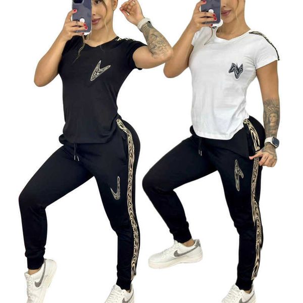 j2779 summer women sports suit jogging suit fashion luxury printing casual two-piece suit, Gray
j2779 summer women sports suit jogging suit fashion luxury printing casual two-piece suit, Gray