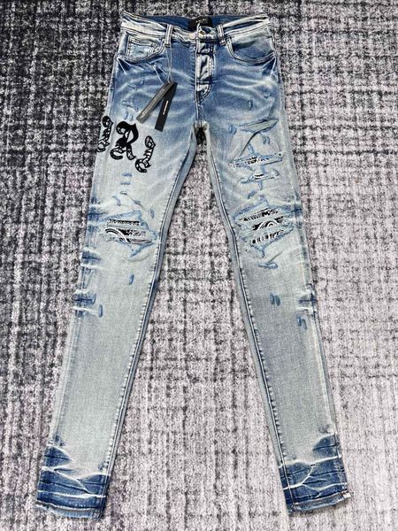 2023 new great mens distressed ripped skinny designer jeans ~ us size 30-38 jeans ~ slim motorcycle moto biker causal denim pants hip hop je, Blue
2023 new great mens distressed ripped skinny designer jeans ~ us size 30-38 jeans ~ slim motorcycle moto biker causal denim pants hip hop je, Blue