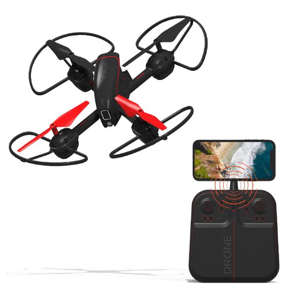 sharper image 10" mach x drone with streaming camera 2.4 ghz auto-orientation control