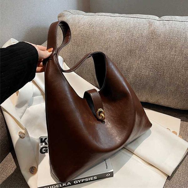 shoulder bags new large capacity women s bag designer handbags female vintage ladies hand fashion brown leather sac a main 230116
shoulder bags new large capacity women s bag designer handbags female vintage ladies hand fashion brown leather sac a main 230116