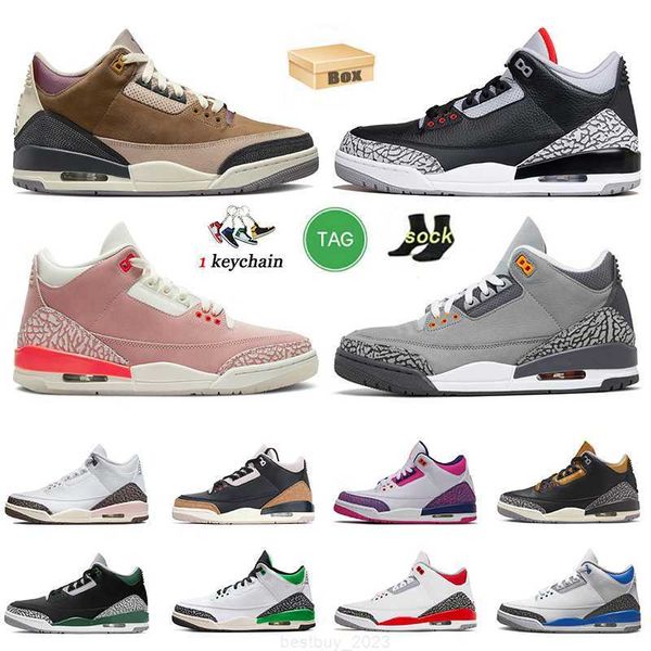 size 13 classic basketball shoes men women jumpman 3s trainers with box lucky pine green cool grey white black cement dark mocha off unc
size 13 classic basketball shoes men women jumpman 3s trainers with box lucky pine green cool grey white black cement dark mocha off unc