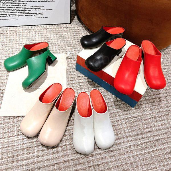 fashion slippers ladies loafers marnn designer classic leather big head low heel a stirrup sandals spring and summer new l outdoor mueller c, Black
fashion slippers ladies loafers marnn designer classic leather big head low heel a stirrup sandals spring and summer new l outdoor mueller c, Black